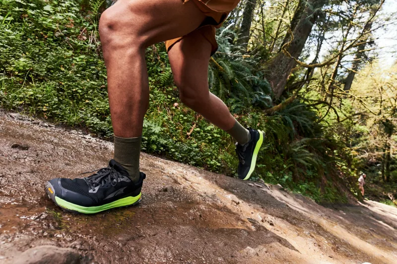 Altra Mens Lone Peak 9+ Trail Shoes - Black-Dark Gull Grey-Green Gecko-8