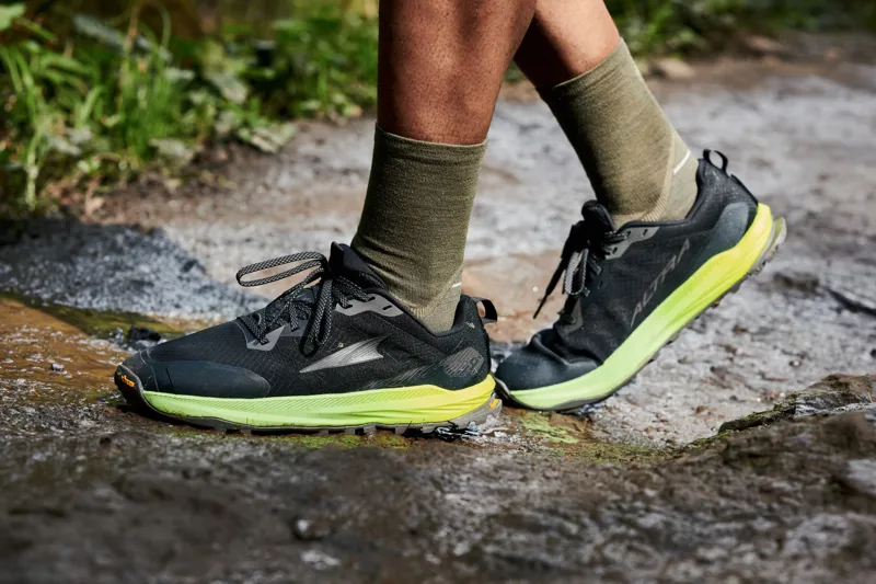 Altra Mens Lone Peak 9+ Trail Shoes - Black-Dark Gull Grey-Green Gecko-6