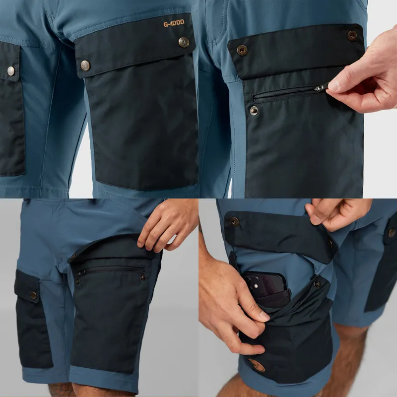 Fjallraven Mens Keb Shorts - Dark Navy-Uncle Blue-7