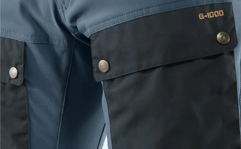 Fjallraven Mens Keb Shorts - Black-Stone Grey-6