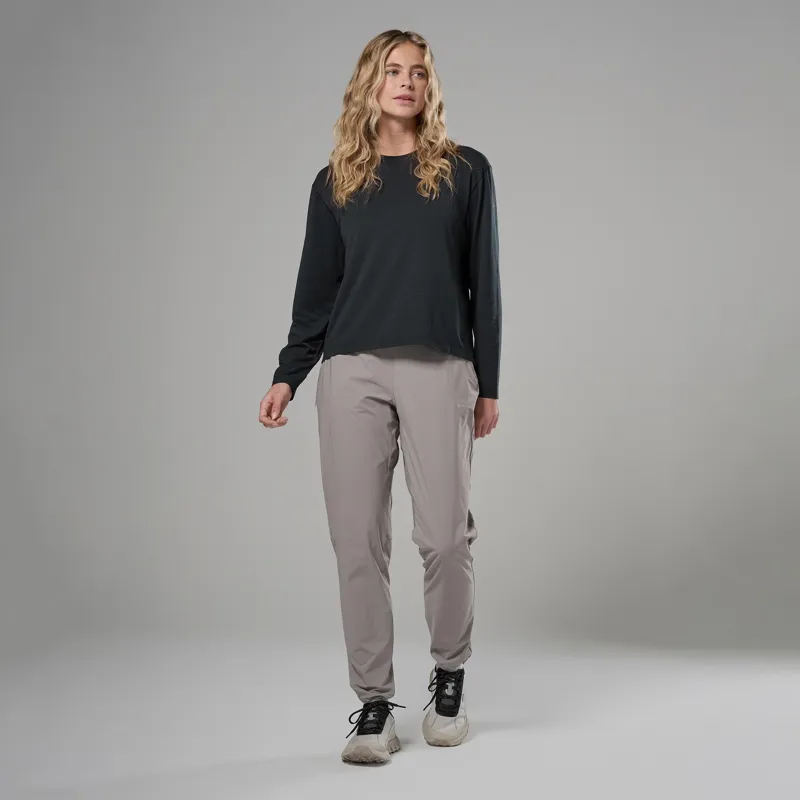Montane Womens Alhena Long Sleeved T-Shirt - Black-3