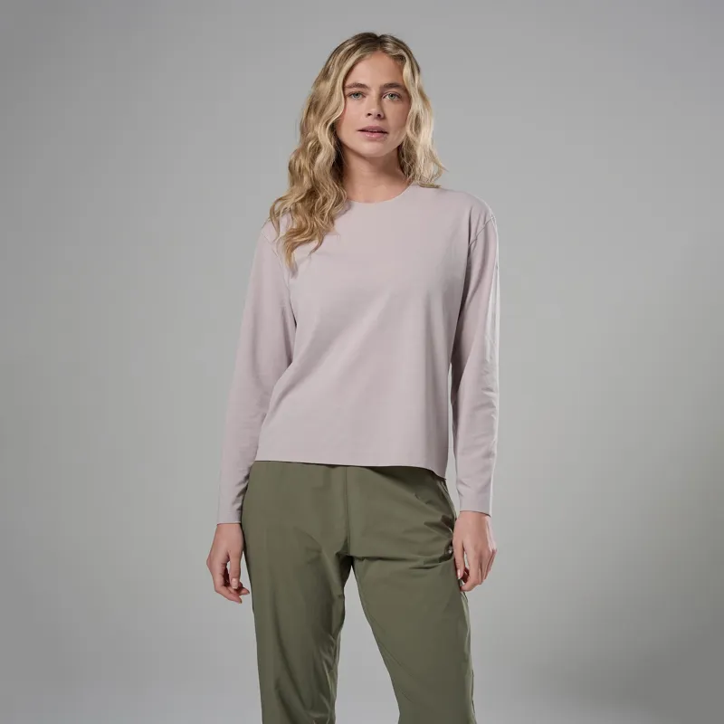 Montane Womens Alhena Long Sleeved T-Shirt - Oyster-1