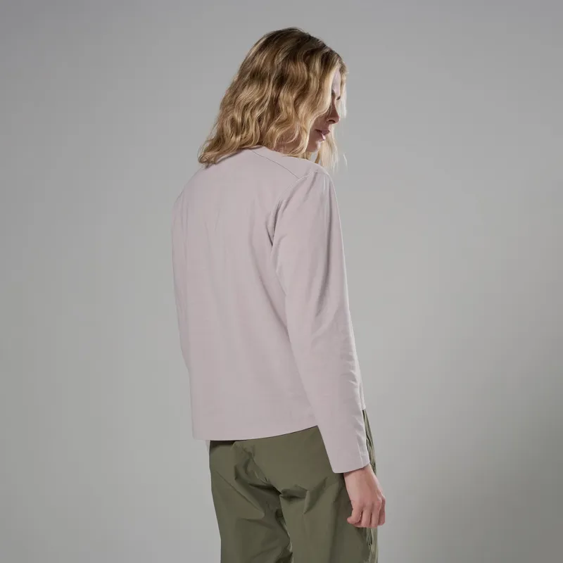 Montane Womens Alhena Long Sleeved T-Shirt - Oyster-2