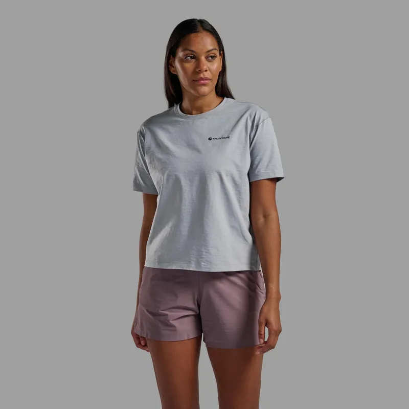 Montane Womens Alhena Mountain 25 T-Shirt - Pebble Blue-3