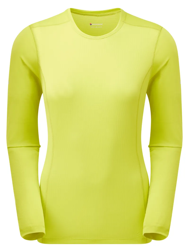 Montane Womens Dart Lite Long Sleeved T-Shirt - Citrus Spring