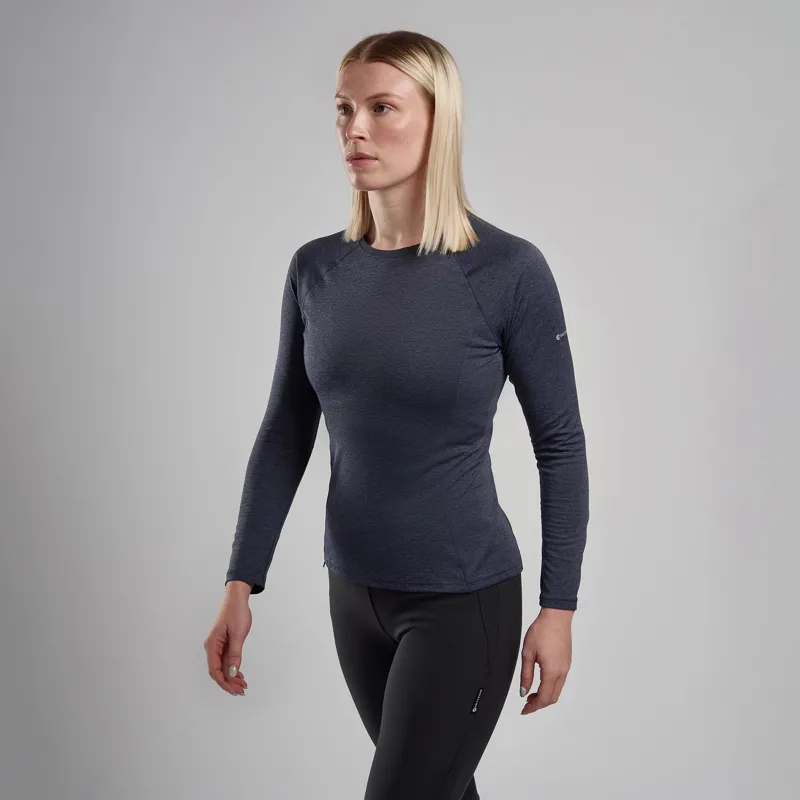 Montane Womens Dart Long Sleeved T-Shirt - Eclipse Blue-1