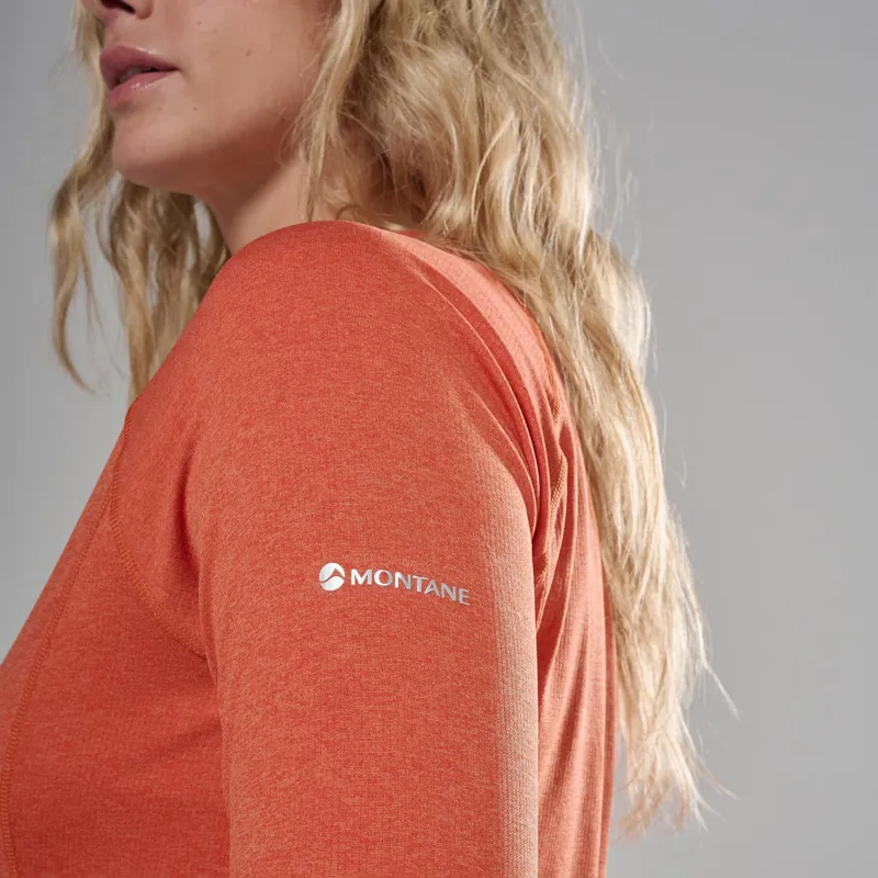 Montane Womens Dart Long Sleeved T-Shirt - Lava-3