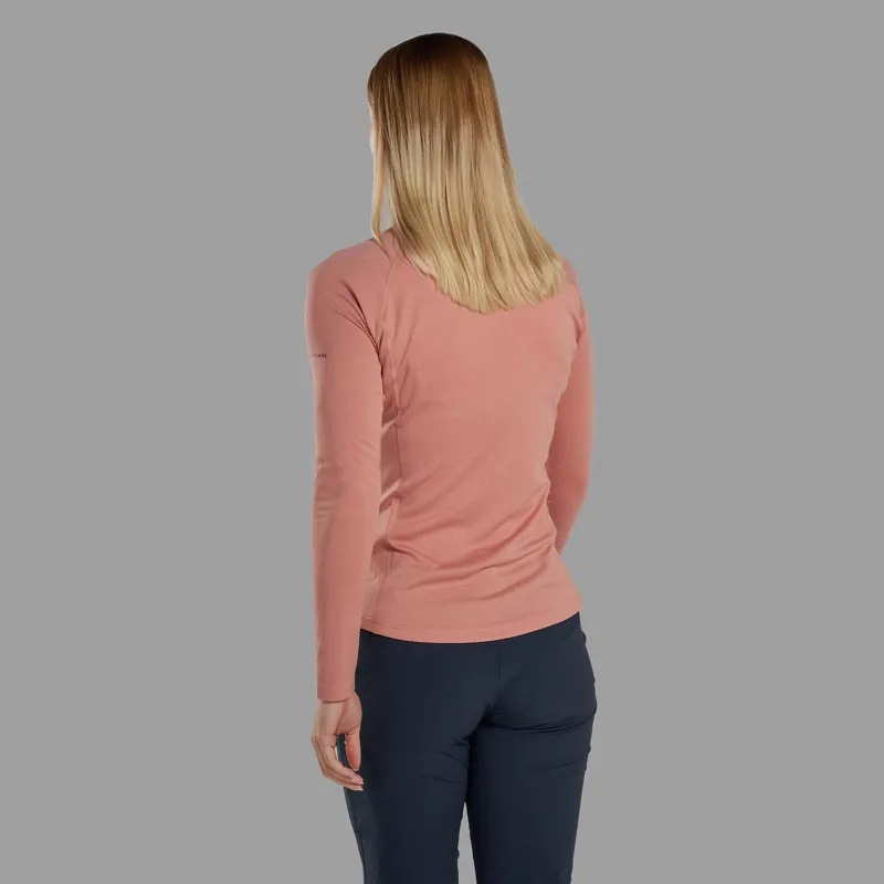 Montane Womens Dart Long Sleeved T-Shirt - Pink Clay-2