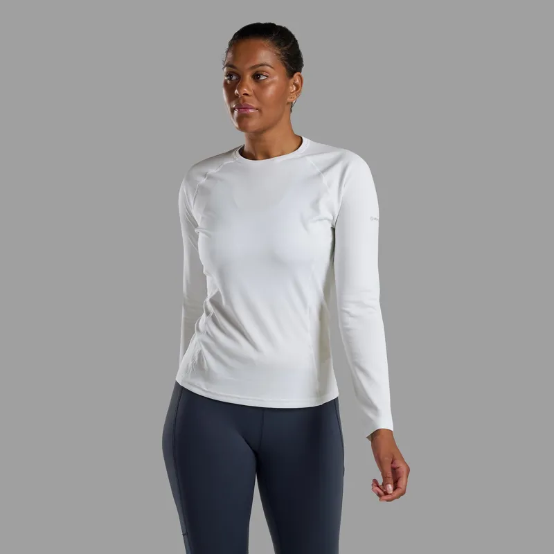 Montane Womens Dart Long Sleeved T-Shirt - Powder-1