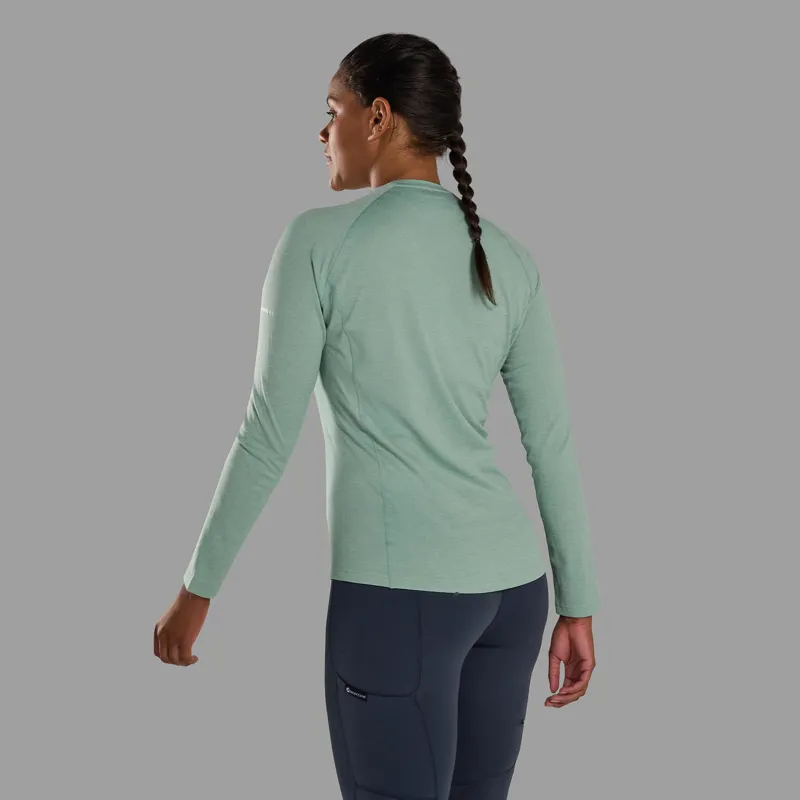 Montane Womens Dart Long Sleeved T-Shirt - Sea Mist-2
