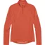 Montane Womens Dart Zip Neck T-Shirt - Lava