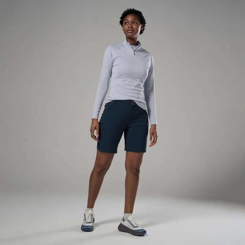 Montane Womens Dart Zip Neck T-Shirt - Lilac Haze-3