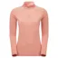 Montane Womens Dart Zip Neck T-Shirt - Pink Clay