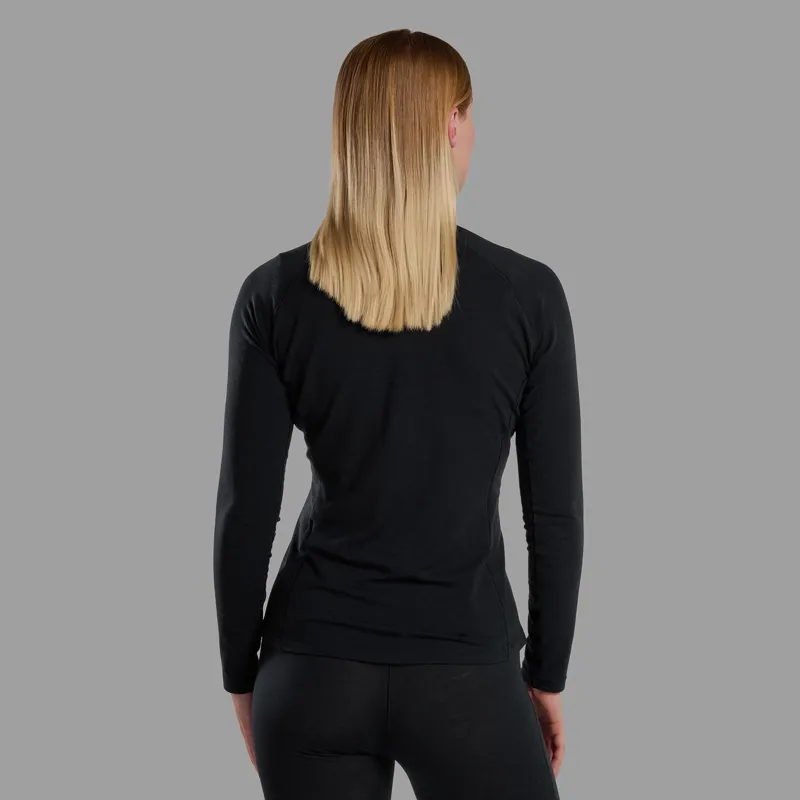 Montane Womens Malli Long Sleeved T-Shirt - Black-2
