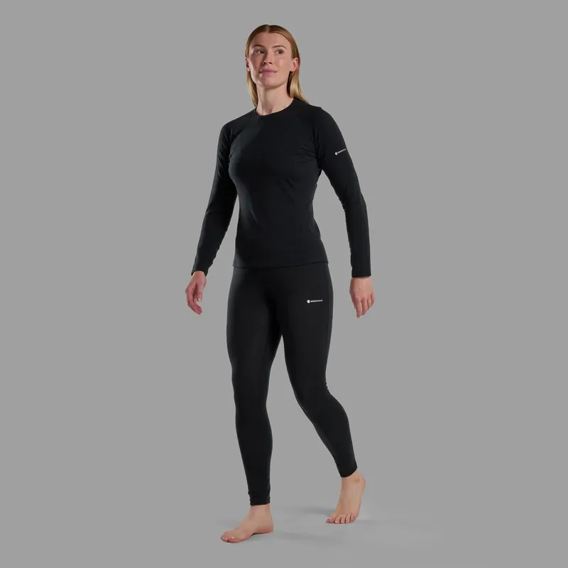 Montane Womens Malli Long Sleeved T-Shirt - Black-3