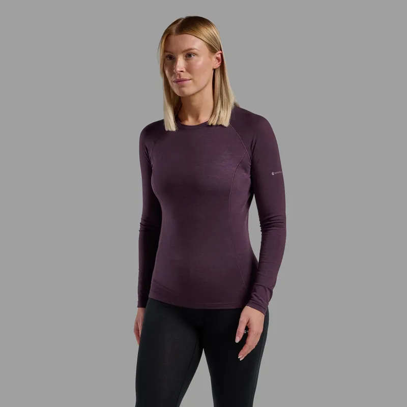 Montane Womens Malli Long Sleeved T-Shirt - Mulberry-1