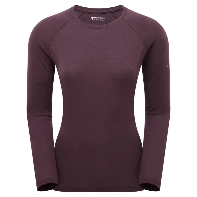 Montane Womens Malli Long Sleeved T-Shirt - Mulberry