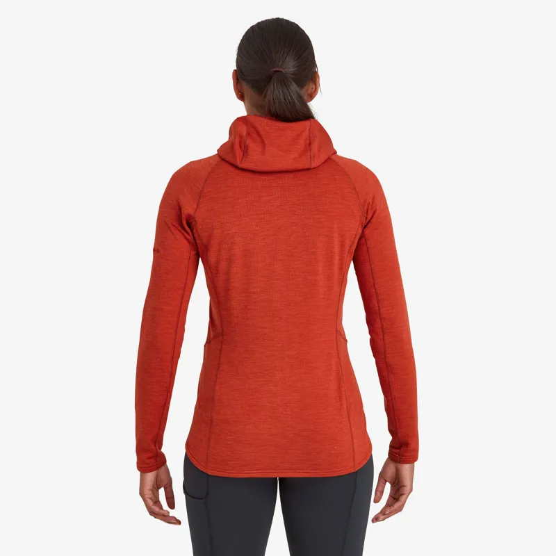 Montane Womens Protium Hoodie - Saffron Red-4