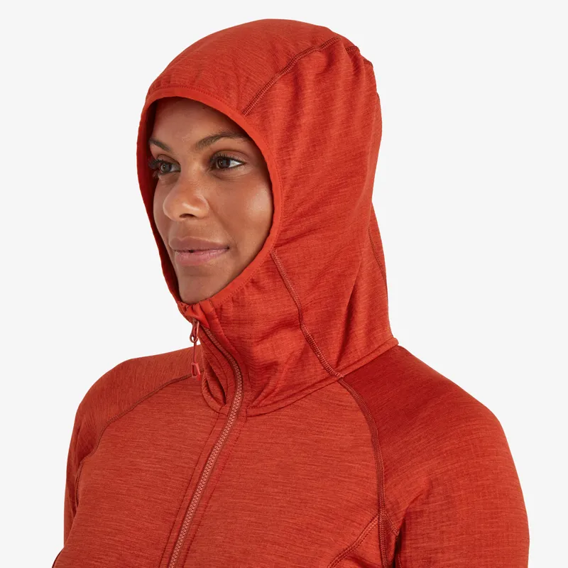 Montane Womens Protium Hoodie - Saffron Red-7