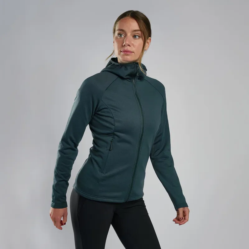 Montane Womens Protium Hoodie - Deep Forest-1