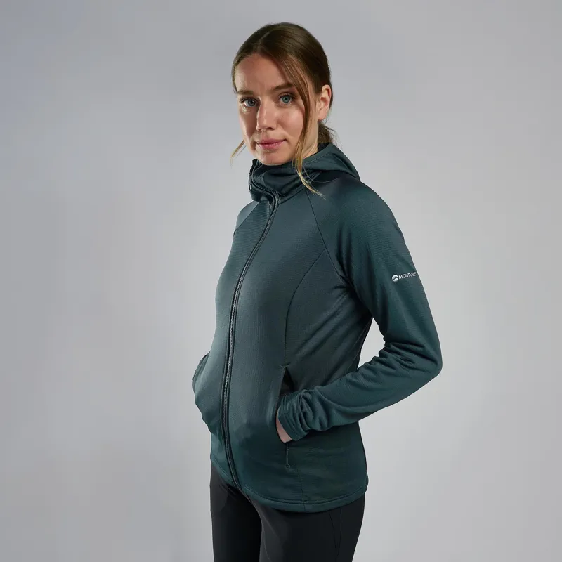 Montane Womens Protium Hoodie - Deep Forest-2