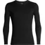 Icebreaker Mens 260 Tech Long Sleeved Crewe Top - Black