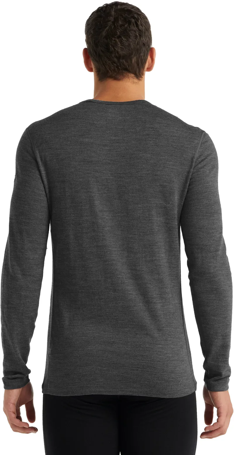 Icebreaker Mens 260 Tech Long Sleeved Crewe Top - Gritstone Heather-5