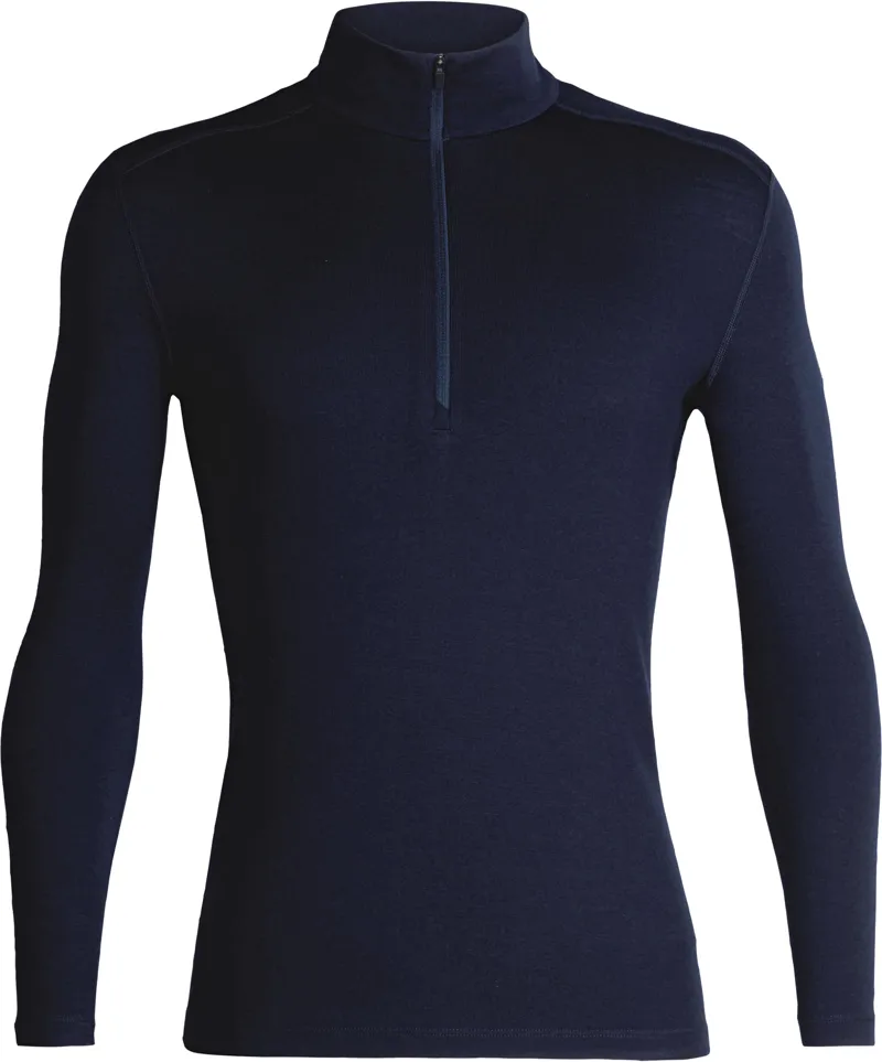 Icebreaker Mens 260 Tech Long Sleeved Half Zip Top - Midnight Navy