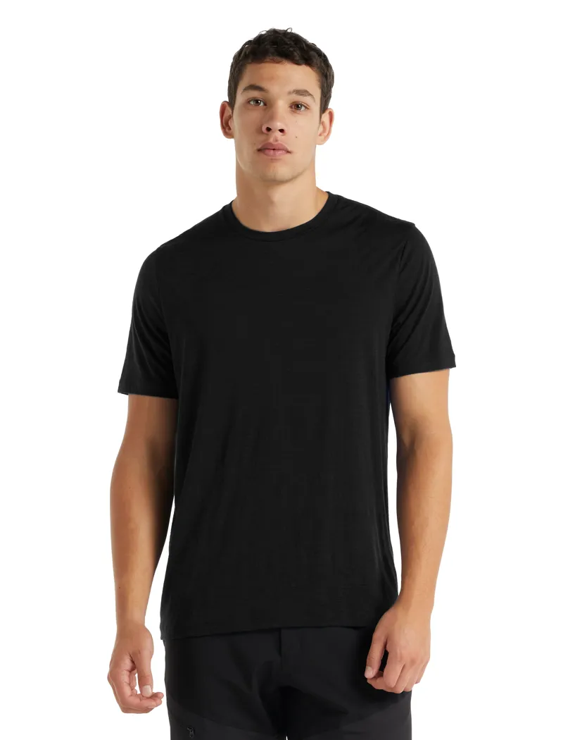 Icebreaker Mens Tech Lite II Short Sleeved Tee - Black-1