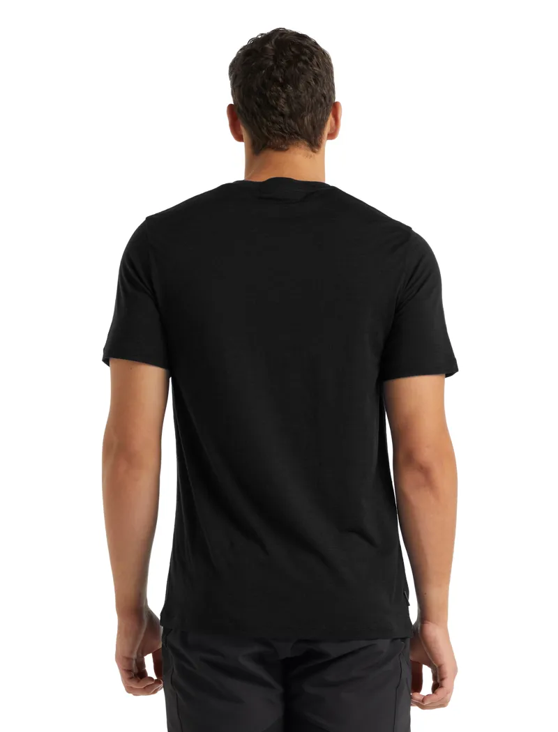 Icebreaker Mens Tech Lite II Short Sleeved Tee - Black-2