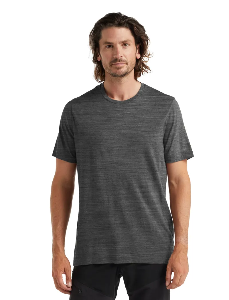 Icebreaker Mens Tech Lite II Short Sleeved Tee - Gritstone Heather-1