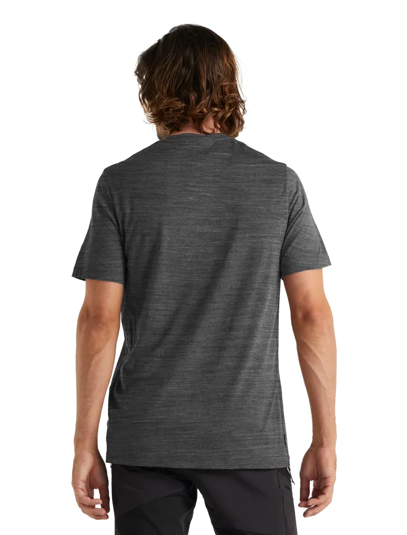 Icebreaker Mens Tech Lite II Short Sleeved Tee - Gritstone Heather-2