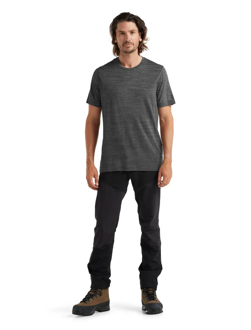 Icebreaker Mens Tech Lite II Short Sleeved Tee - Gritstone Heather-3
