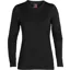 Icebreaker Womens 260 Tech Long Sleeved Crewe Top - Black