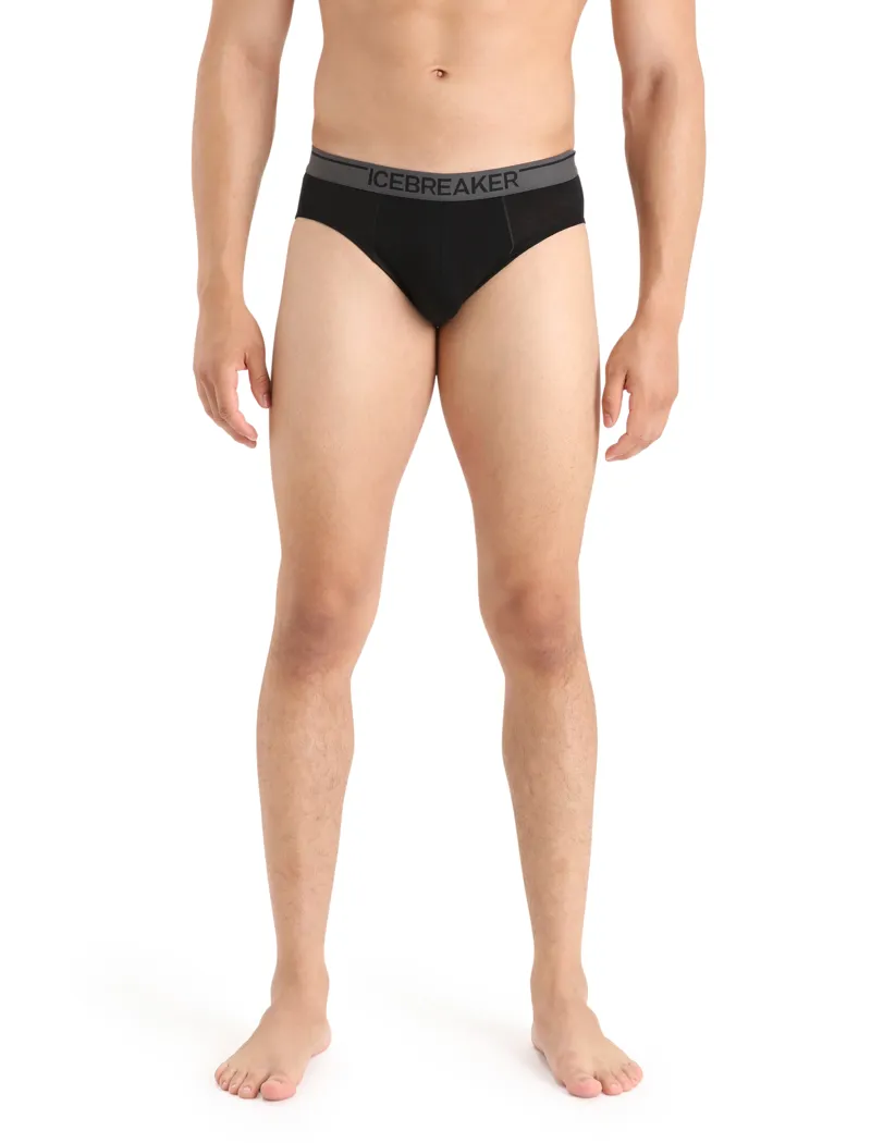 Icebreaker Mens Anatomica Briefs - Black-Monsoon -1