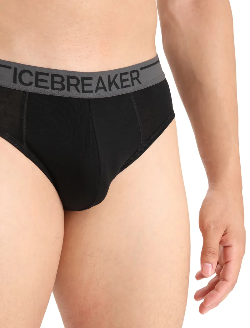 Icebreaker Mens Anatomica Briefs - Black-Monsoon -3