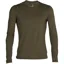 Icebreaker Mens 200 Oasis Long Sleeved Crewe Top - Loden