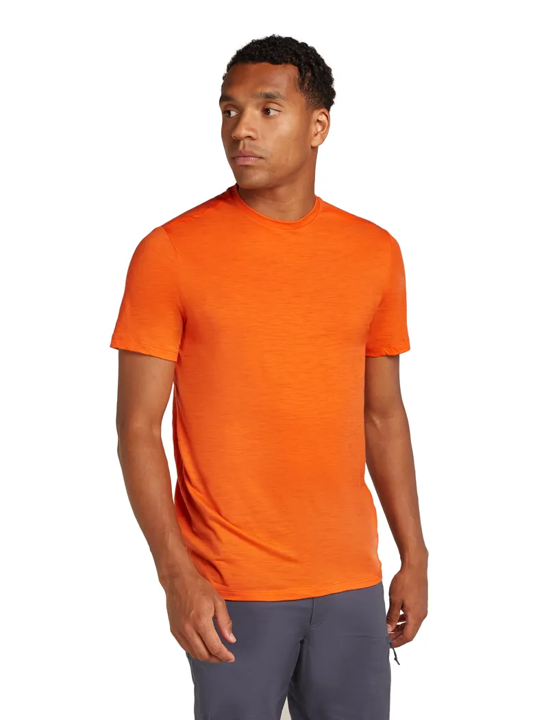 Icebreaker Mens Merino 150 Tech Lite III SS Tee - Blaze-1