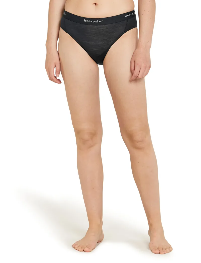 Icebreaker Womens 125 Cool-Lite Sprite Hipster - Black-1