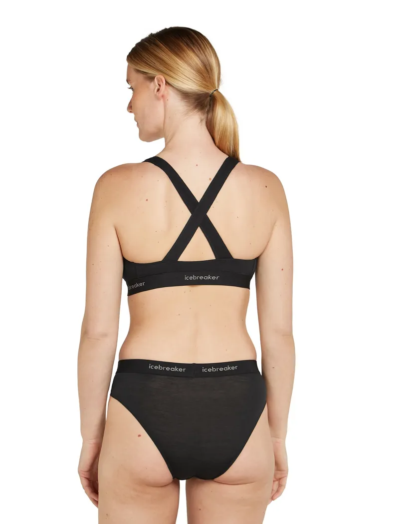 Icebreaker Womens 125 Cool-Lite Sprite Hipster - Black-4