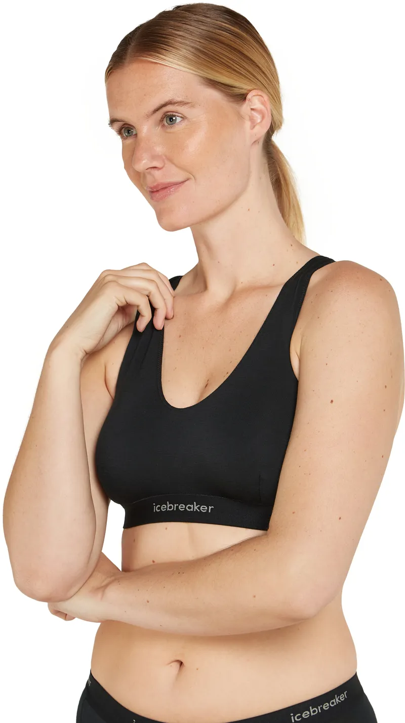 Icebreaker Womens 125 Cool-Lite Sprite Racerback Bra - Black-5