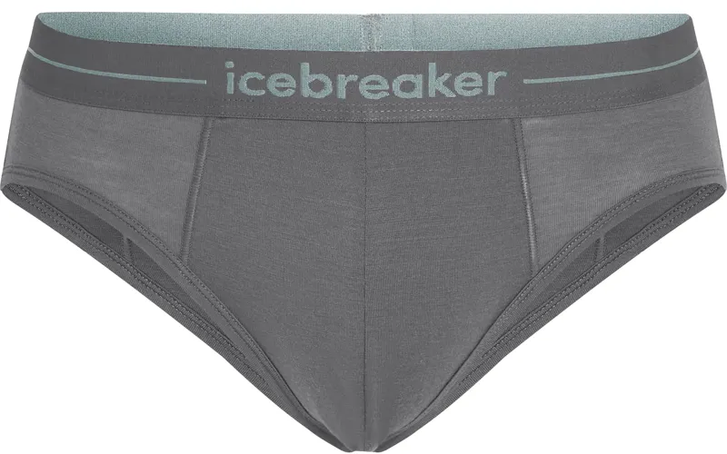 Icebreaker Mens Anatomica Briefs - Jet Heather