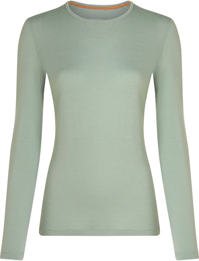 Icebreaker Womens 260 Tech LS Crewe - Moss