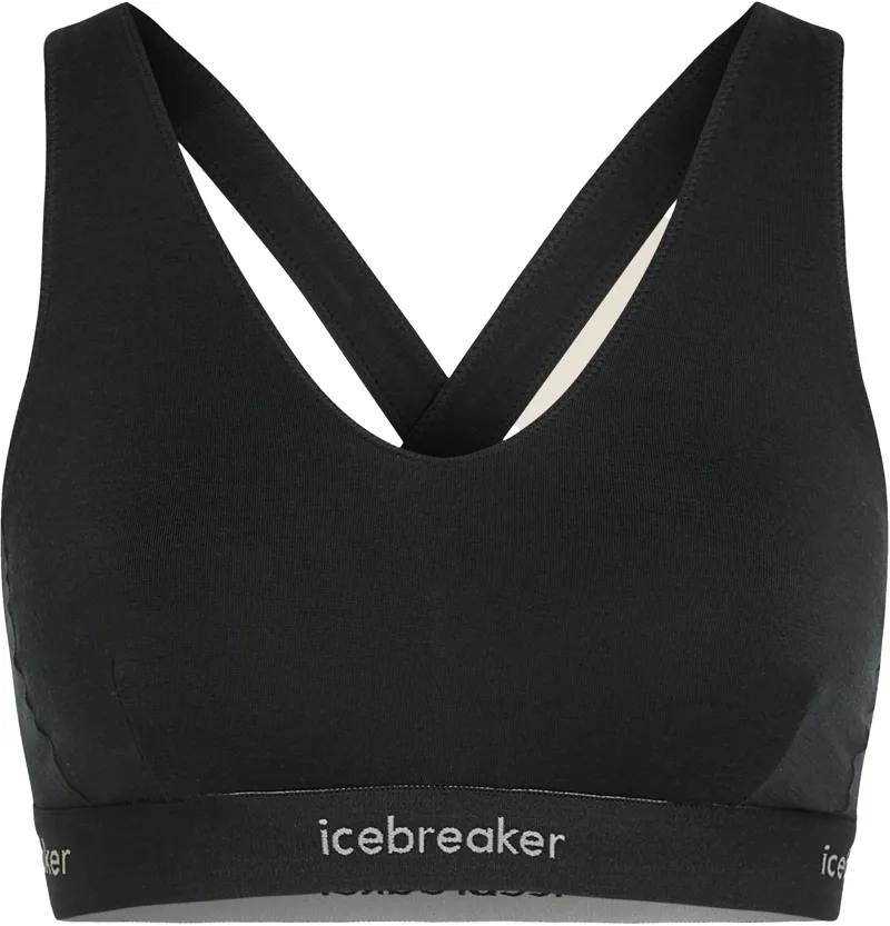 Icebreaker Womens 125 Cool-Lite Sprite Racerback Bra - Black