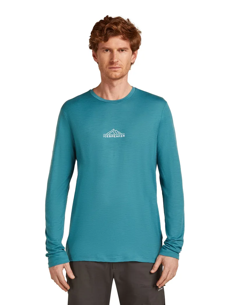 Icebreaker Mens 150 Tech Lite T-shirt - Road To Cook - Topaz-1