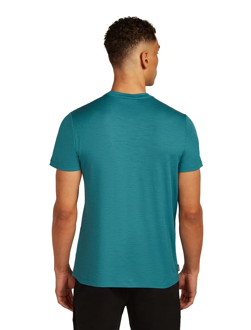 Icebreaker Mens Merino 150 Tech Lite III Short Sleeved Tee - Topaz-2