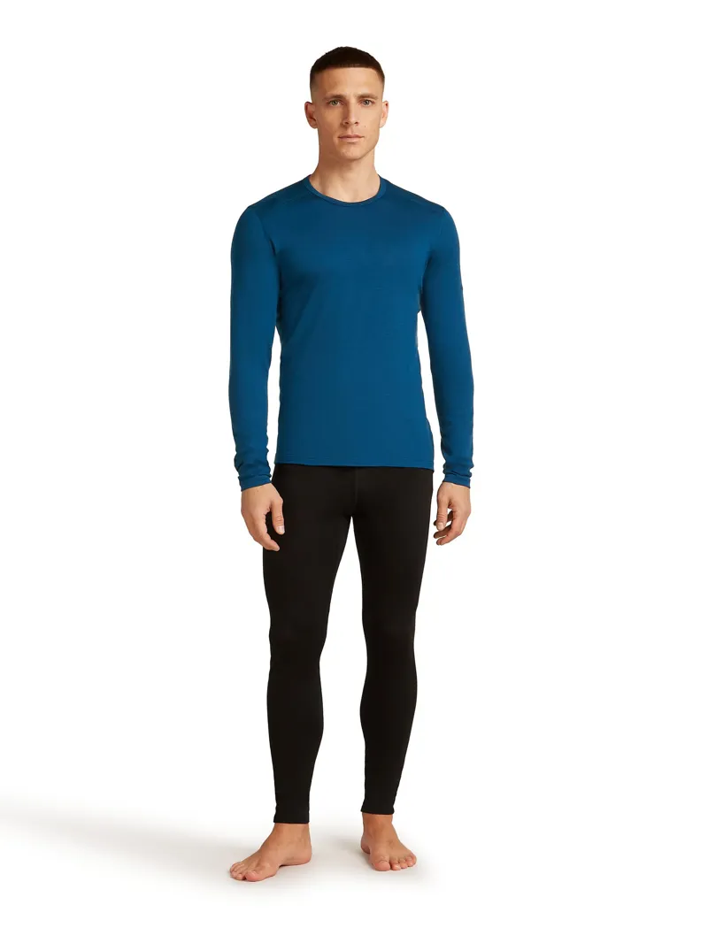 Icebreaker Mens 200 Oasis Long Sleeved Crewe Top - Atlantis-3