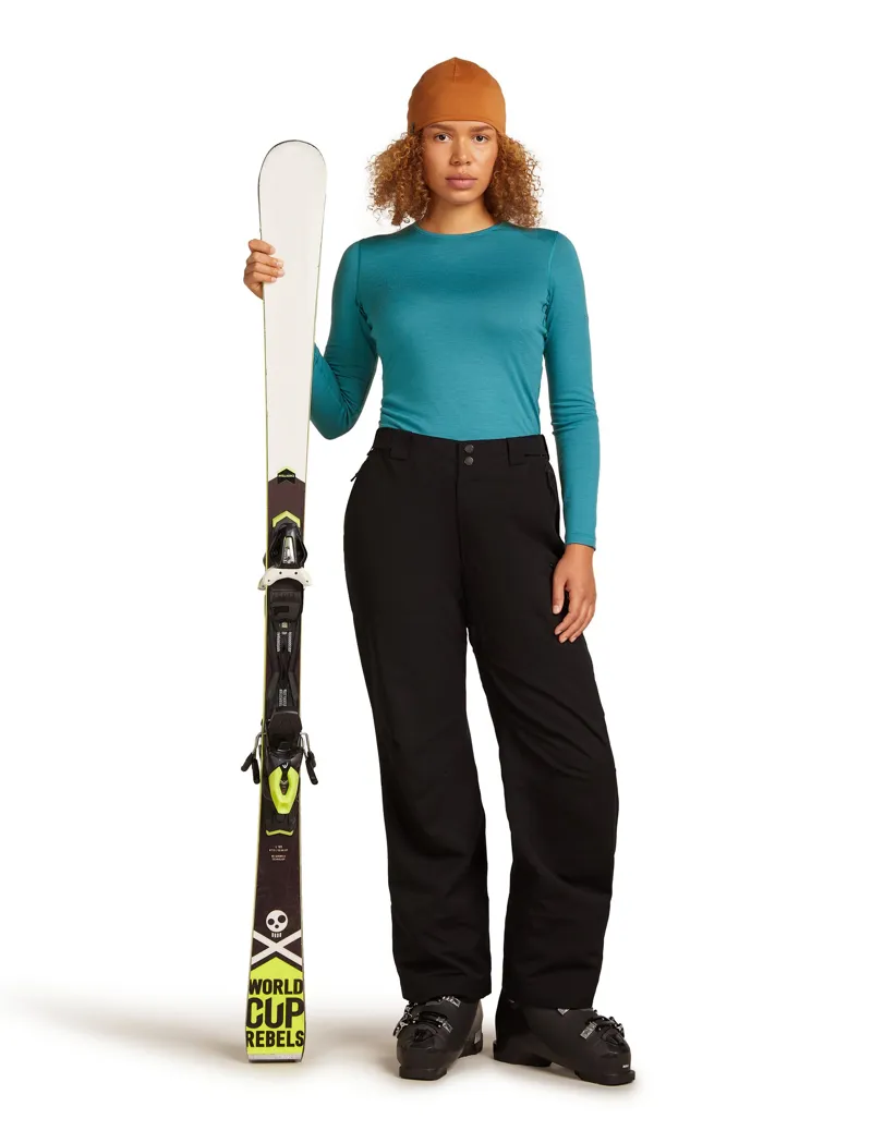 Icebreaker Womens 200 Oasis Long Sleeved Crewe Top - Topaz-5