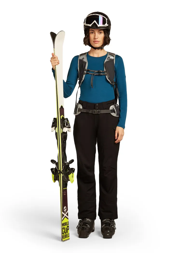 Icebreaker Womens 260 Tech Long Sleeved Crewe Top - Atlantis-5