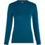 Icebreaker Womens 260 Tech Long Sleeved Crewe Top - Atlantis